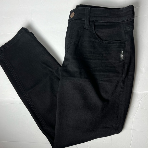 Silver Jeans Black Mid Rise Ankle Denim stretch Jean - Picture 11 of 12
